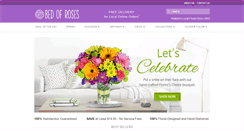 Desktop Screenshot of bedofrosesflorist.com